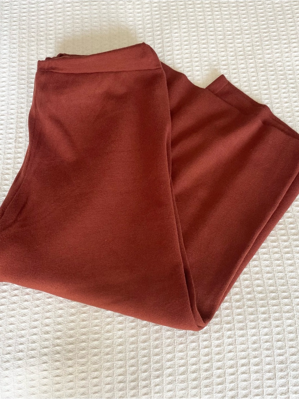 Nine West Women's Plus 2X Knit sweater pants in Rust